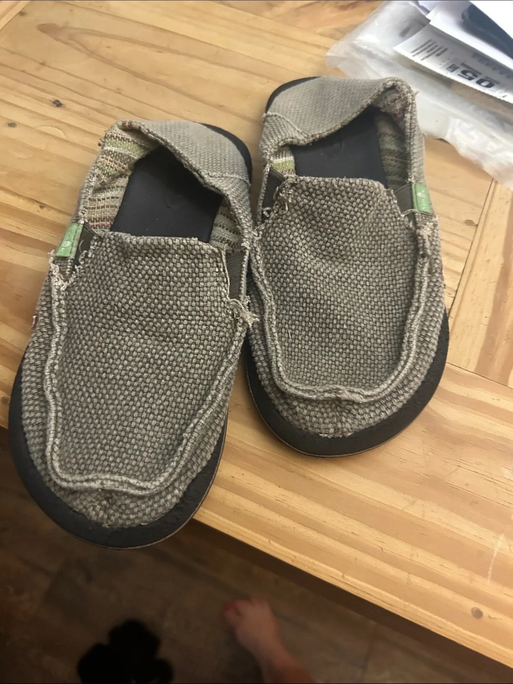 Casual Slip-On Canvas Shoes in Beige